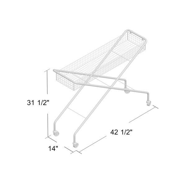 Trent Austin Design® Wymore Rolling Metal Basket Console Table